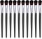 10 Pcs Mop Brush for Acrylic Painting 1 Inch Oval Blending Brushes Artist Paint Brushes for Acrylic Watercolor Oil Painting Face Body Art